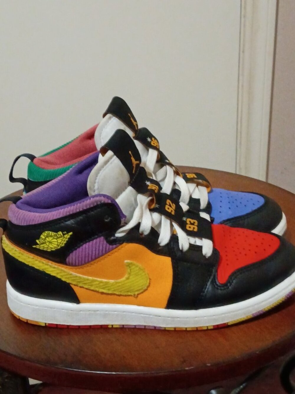 Nike Air Jordan 1 Mid SS Championships Sneakers Youth Size 2.5Y FD1319-007